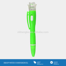 china factory bright green ball pen led light key chains