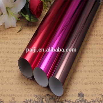 colored metallized paper for gift paper