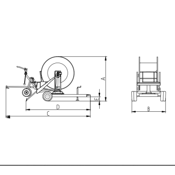 Increased crop yield, running energy consumption is greatly reduced, eliminating manual rewinding machine