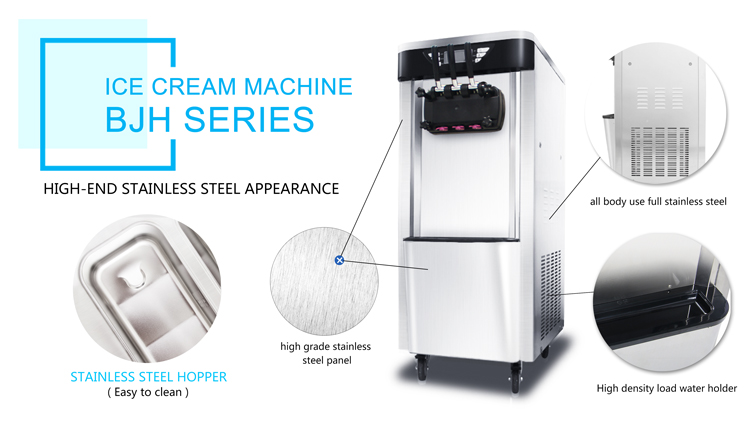 low price commercial stainless steel soft ice cream making machine for sale