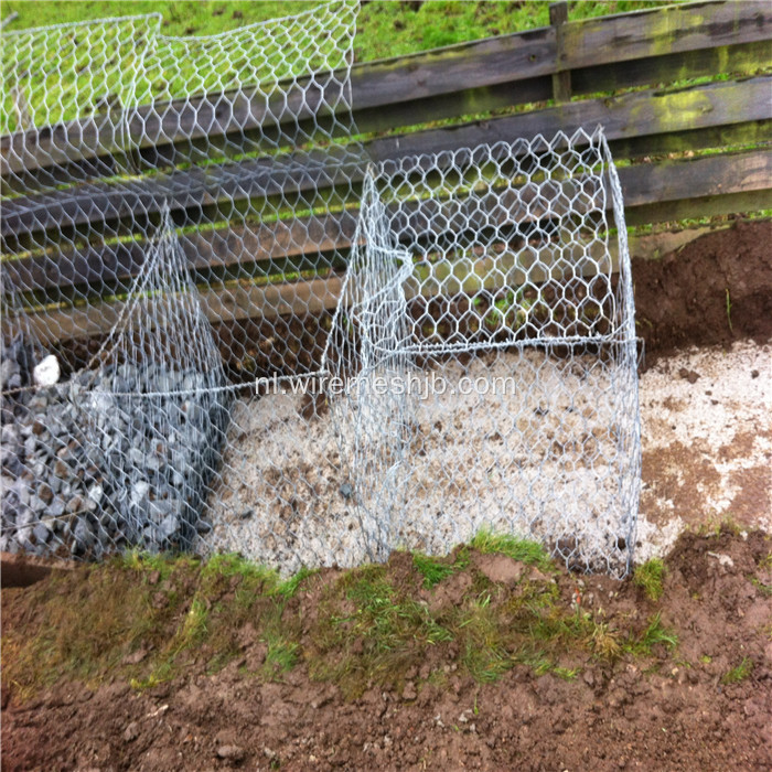 Gegalvaniseerde Gabion-doos voor kenmerkende wand