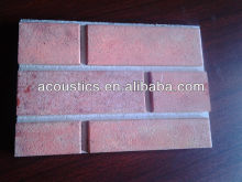 Wood brick wall laminated panels