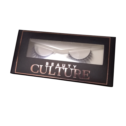 Custom Window Eyelash Box dengan Rose Gold Logo