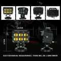 Liuhjg 6 Lens motorcycle fog light Projector Led Fog Driving Light for Car Bike motorbike spot lamps