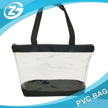 PVC bag with snap button for gift packaging, clear pvc plastic bag with snap button