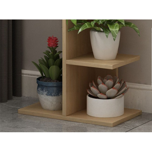 Customization Flower Display Rack Wood Plant Shelf