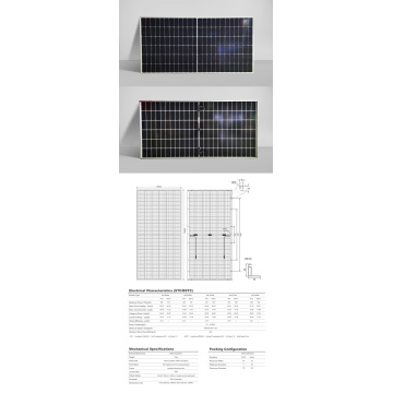 Sunket HJT PV 모듈 166mm 144Cells 이중 공간