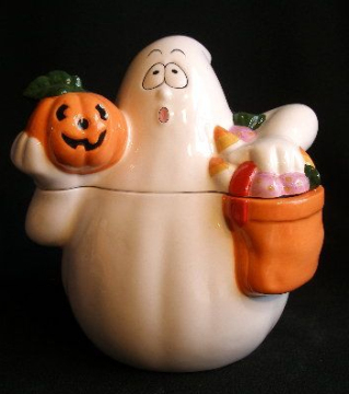 Ghost Collectible Ceramic Cookie Jar