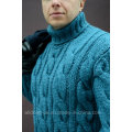 OEM Luxo de alta qualidade mão Knit homens camisola Cardigan Pullover