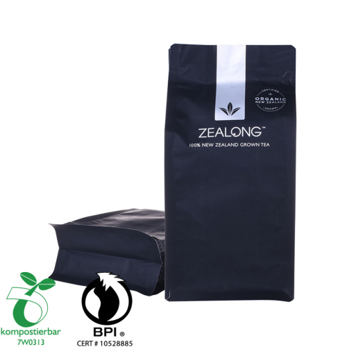 Box bottom coffee bag tea packaging with printing