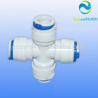 four way quick fitting for water purifier / four way connector for water filter