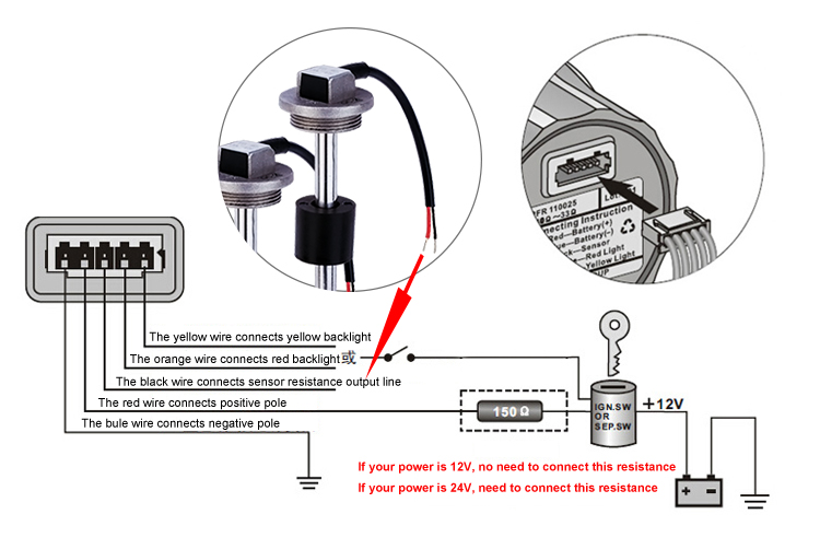 Genuine Marine lte wireless smart probe tank level sensor gasoline septic floating tank level sensor