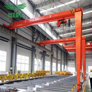 MHB semi gantry crane na may electric hoist