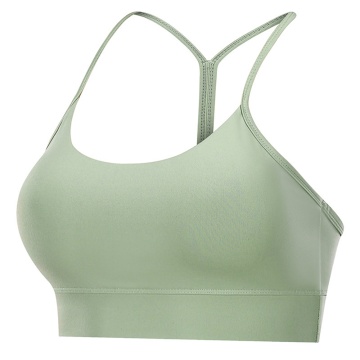 Reggiseno yoga con spalline sottili con retro a vogatore