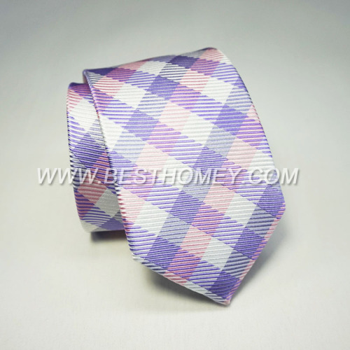 Men's high quality real silk jacquard printed tie