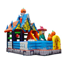 Halloween gifts inflatable jumping castle for sale inflatable house with slide bouncing castle