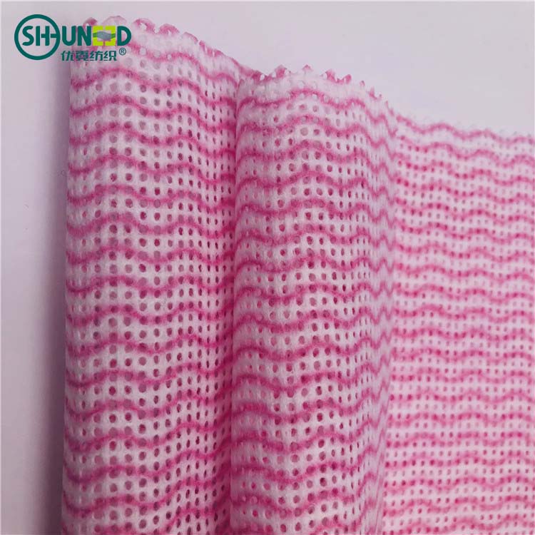 100% Polyester kitchen use tissue roll perforated towel spunlace nonwoven wipes