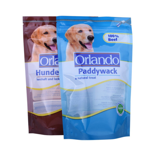 Laminated flexible packaging for puppy dog treat