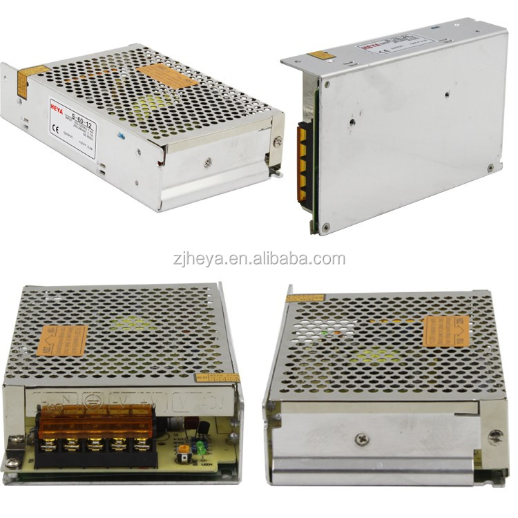 High quality AC/DC S-60W-12V 5A Switching Power Supply 5v12v 15v 24v ac dc power supply