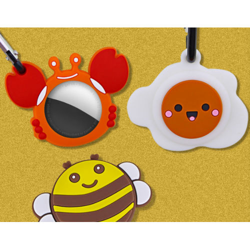 Animaux de dessin animé personnalisés Silicone Air Tags Cas