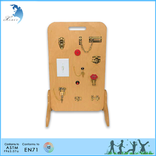 direct sales kindergarten kids montessori educational plastic lock and key toy