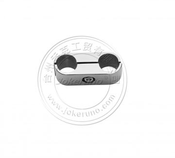 Connector with two  parallel tube