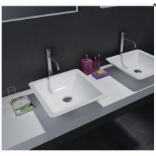 Lavabo da appoggio WB005 in solido bianco opaco-585x340x120mm