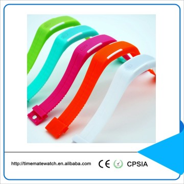 Fashion wrist watch water resistant cheap LED watch