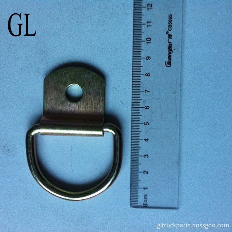 Forged Galvanized Container Lashing D Ring with Bracket Lashing D Ring