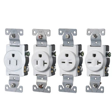 US Standard 20A 120V Self-Grounding Single Wall Socket