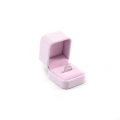 Rosa Samt-Schmuck-Paketbox