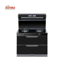 Comprehensive Efficient Cooking Integrated Kitchen Range Countertop Gas Stove Cooker with Automatic Cleaning Range Hood