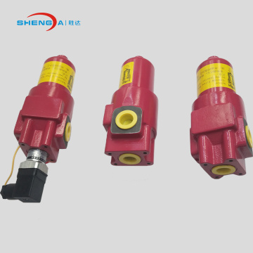 Hydraulic pressure filter inline oil filter assembly