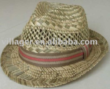 straw fedora hat
