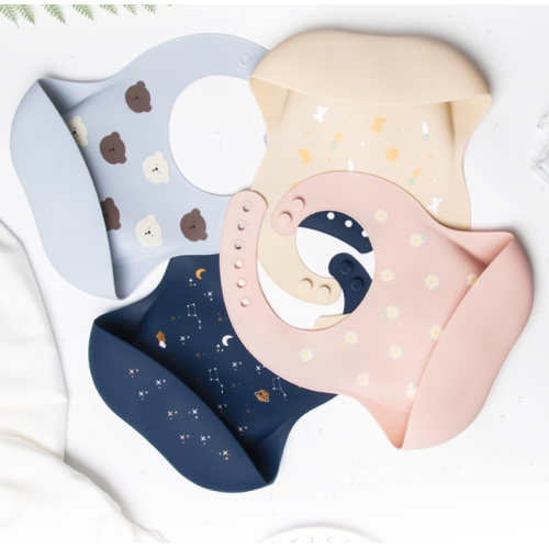 3D Duży Daisy Design Silikon Baby BIB