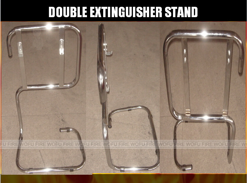 Single red Tubular Fire Extinguisher Stand