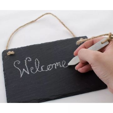 2022 New Arrival Slate Hanging Welcome Signs for Outdoors