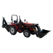 CE Certified Factory Price 4x4 Compact Tractor with Loader and Backhoe