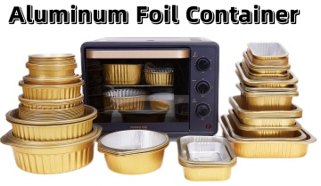 Gold Round takeaway food Aluminium Foil Container