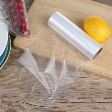 12 &quot;X 20&quot; produisent des sacs en polyéthylène sur un rouleau, des sacs transparents pour le stockage des aliments