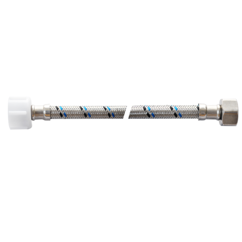 Connection Hose chrome plated double locked braided