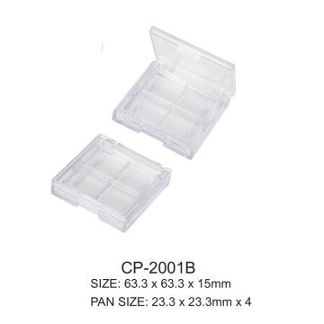 正方形のプラスチックアイシャドウ4ゴデットコンパクトケースCP-2001B