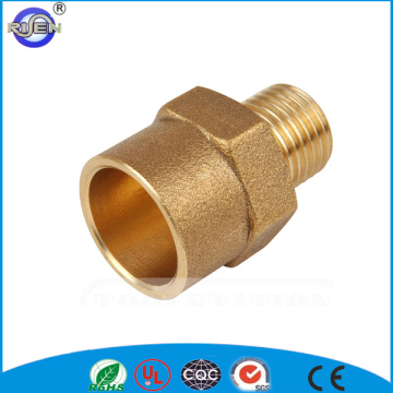 1/2 inch thread brass coupler male