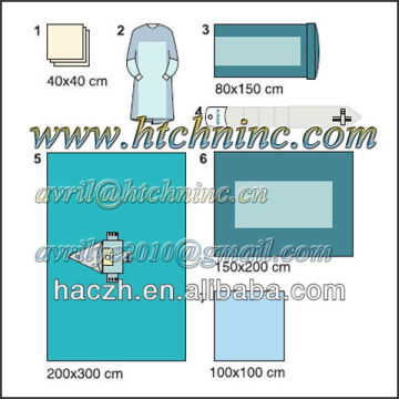 Percutan Drape Pack,disposable sterile Percutan Drape Pack