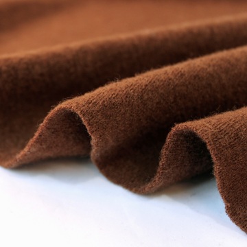 Brown Wool Knit Fabric for Modern Apparel