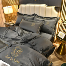 luxury designer king size bedsheet stock bedding set