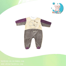 230g velvet splicing and printed baby clothes baby romper