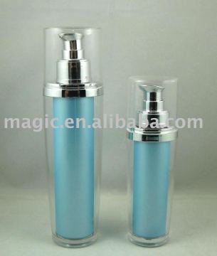 Oval shape Cosmestic Plastic Acrylic Spary Pump Bottles