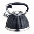 Stainless steel marble teakettle with whistling spout