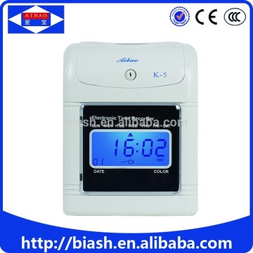 punching time card attendance machine/time attendance machien